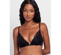 Bügel-BH DORINA "Anahi", Damen, Gr. 80, Cup D, schwarz, Spitze, Obermaterial: 59% Polyamid, 27% Polyester, 14% Elasthan, unifarben, BHs Bügel-BH, leicht gepolsterte, geformte Körbchen, Push-Up-Effekt