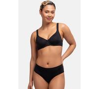 Bügel-BH DORINA "Lindsay", Damen, Gr. 95, Cup B, schwarz, Obermaterial: 84% Polyamid, 16% Elasthan, unifarben, bequem, BHs Bügel-BH, nahtlos, weiche Cups, bequem (24925000-95) schwarz