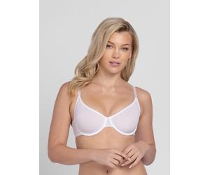 Bügel-BH DORINA "Noa", Damen, Gr. 80, Cup F, weiß, Jersey, Obermaterial: 79% Polyamid, 21% Elasthan, bequem, BHs Bügel-BH, mit Schale, nicht gefüttert, mit Bügel, basic, elastisch, weich (21686229-80)