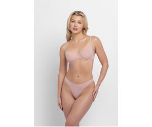 Bügel-BH DORINA "Noa", Damen, Gr. 90, Cup C, pink, Jersey, Obermaterial: 79% Polyamid, 21% Elasthan, bequem, BHs Bügel-BH, mit Schale, nicht gefüttert, mit Bügel, basic, elastisch, weich (17498567-90)