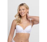 Bügel-BH DORINA "Perfect Lace", Damen, Gr. 95, Cup C, weiß, Obermaterial: 90% Nylon, 10% Elasthan, BHs Bügel-BH, mit Bügel, verstellbare Träger, mit Spitze, bequem, weich (78101145-95) weiß