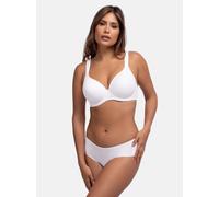 Bügel-BH DORINA "Rachel", Damen, Gr. 80, Cup A, weiß, Obermaterial: 72% Polyamid, 28% Elasthan, unifarben, BHs Bügel-BH, mit Schale, nahtlos vorgeformte Cups, gepolsterte Träger (76493117-80) weiß