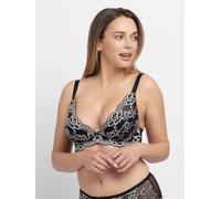 Bügel-BH DORINA "Xanthia", Damen, Gr. 90, Cup B, schwarz, Microtouch, Obermaterial: 48% Polyamid, 46% Polyester, 6% Elasthan, BHs Bügel-BH, mit leicht gepolsterten Cups und floraler Spitze (77552469-9
