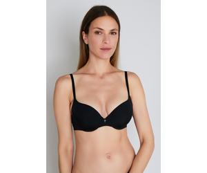 Bügel-BH JOOP "Sensation", Damen, Gr. 70, Cup A, schwarz, Obermaterial: 58% Polyamid, 32% Polyester, 10% Elasthan, unifarben, comfort fit, BHs Bügel-BH, mit stilvoller Verzierung am Mittelsteg (968199
