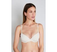 Bügel-BH JOOP "Sensation", Damen, Gr. 70, Cup D, beige (leuchtendes beige), Obermaterial: 58% Polyamid, 32% Polyester, 10% Elasthan, unifarben, comfort fit, BHs Bügel-BH, mit stilvoller Verzierung am 