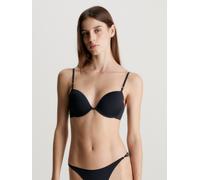 Bügel-BH "LIGHTLY LINED DEMI", Damen, Gr. 80, Cup A, schwarz, Obermaterial: 82% Polyamid, 18% Elasthan, CALVIN KLEIN UNDERWEAR, unifarben, Basic, körpernah, BHs Bügel-BH, mit verstellbaren Trägern (51