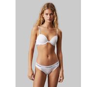 Calvin Klein Damen Demi-Cups BH Lightly Lined Stretch, Weiß (White), 85C