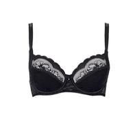 Bügel-BH LISCA "Bügel BH Evelyn", Damen, Gr. 85, Cup G, schwarz, Stoff, Obermaterial: 83% Polyamid PA. 17% Elasthan EL., BHs Bügel-BH (14084726-85) schwarz