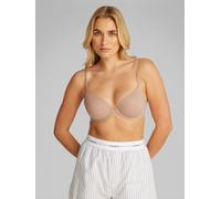 Bügel-BH "LL FULL COVERAGE", Damen, Gr. 75, Cup D, beige (cedar), Obermaterial: 79% Polyamid, 21% Elasthan, CALVIN KLEIN UNDERWEAR, unifarben, Basic, körpernah, BHs Bügel-BH, mit Logo an den Riemen (2
