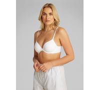 Bügel-BH "LL FULL COVERAGE", Damen, Gr. 80, Cup D, weiß, Obermaterial: 79% Polyamid, 21% Elasthan, CALVIN KLEIN UNDERWEAR, unifarben, Basic, körpernah, BHs Bügel-BH, mit Logo an den Riemen (45314213-8