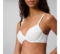 Calvin Klein Damen Plunge BH Lightly Lined Größenverstellbar, Weiß (White), 85D