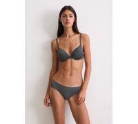 Bügel-BH MARC O'POLO "Second Skin Jaquard", Damen, Gr. 80, Cup B, grau, Obermaterial: 63% Polyamid, 30% Polyester, 7% Elasthan, BHs Bügel-BH, leicht gepolsterte Cups, nahtlos vorgeformt, elastisch, fe