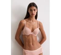 Bügel-BH MARC O'POLO "Tender Lace", Damen, Gr. 80, Cup C, rosa (rose), Obermaterial: 53% Polyester, 38% Polyamid, 9% Elasthan, BHs Bügel-BH, leicht gepolstert, Microfaser, Spitze, nahtlos vorgeformte