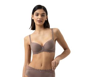 Bügel-BH MEY "SERIE AMOROUS", Damen, Gr. 80, Cup B, braun (milk`n coffee), Spitze, Obermaterial: 77% Polyamid, 23% Elasthan, BHs Bügel-BH, verstellbare BH-Träger verleihen optimalen Sitz (83327008-80)