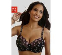 Bügel-BH NUANCE Gr. 75, Cup E, schwarz (schwarz, taupe) Damen BHs (231949-75) schwarz, taupe