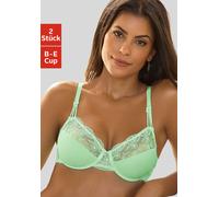 NUANCE Bügel-BH Damen hellgrün+weiß Gr.105C