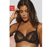 Bügel-BH NUANCE, Damen, Gr. 105, Cup E, schwarz, Spitze, Obermaterial: 56% Polyamid, 35% Polyester, 9% Elasthan, BHs Bügel-BH, aus einzigartiger Spitze in sommerlicher Optik, Dessous (96382110-105) sc