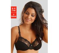 NUANCE Bügel-BH Damen schwarz+weiß Gr.75B