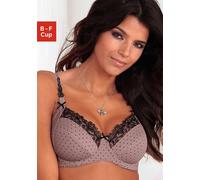 Bügel-BH NUANCE Gr. 95, Cup B, schwarz (taupe, schwarz) Damen BHs (401453-95) taupe, schwarz