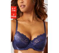 PETITE FLEUR Bügel-BH Damen marine+weiß Gr.85F