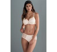 Bügel-BH ROSA FAIA "Fleur", Damen, Gr. 95, Cup B, beige (crystal), Stoff, Obermaterial: 85% Polyamid, 15% Elasthan, kontrastfarbene Details, mehrfarbig, unifarben mit Farbeinsatz, klassisch, BHs Bügel