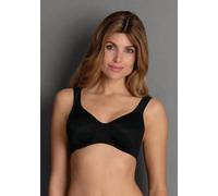 Bügel-BH ROSA FAIA "Twin", Damen, Gr. 80, Cup H, schwarz, Stoff, Obermaterial: 70% Polyamid, 30% Elasthan, clean, leicht glänzend, unifarben, normal, BHs Bügel-BH, mit Bügel, verstellbare Träger, schl