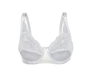 Bügel-BH SASSA "Bügel BH Basic", Damen, Gr. 80, Cup D, weiß, Spitze, Obermaterial: 95% Polyamid PA. 5% Elasthan EL., BHs Bügel-BH (29475038-80) weiß