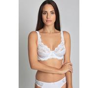 Bügel-BH SASSA "Classic Lace", Damen, Gr. 95, Cup E, weiß, Obermaterial: 90% Polyamid, 10% Elasthan, unifarben, normal, BHs Bügel-BH, mit Spitzeneinsatz (97388428-95) weiß