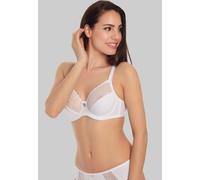 Bügel-BH SASSA "Lovely Secret", Damen, Gr. 85, Cup B, weiß, Obermaterial: 90% Polyamid, 10% Elasthan, unifarben, normal, BHs Bügel-BH, mit zarter Spitze, Träger verstellbar, Vollschale (47755141-85) w
