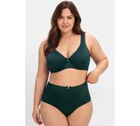 Bügel-BH SHEEGO, Damen, Gr. 110, Cup C, blau (tiefgrün), 82% Polyamid, 18% Elasthan, BHs Bügel-BH (87514445-110) tiefgrün