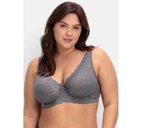 Bügel-BH SHEEGO, Damen, Gr. 110, Cup E, grau (graphit), 85% Polyamid, 15% Elasthan, BHs Bügel-BH (40572167-110) graphit