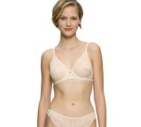 Bügel-BH TRIUMPH "Amourette Charm", Damen, Gr. 90, Cup B, beige (creamy dream), Spitze, Obermaterial: 74% Polyamid, 26% Elasthan, BHs Bügel-BH, elegante Stretch-Spitze, weich, Cups leicht gefüttert (7