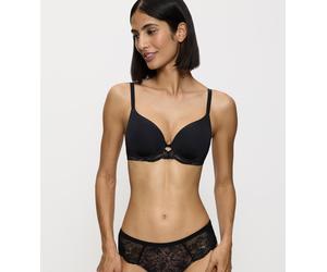 Bügel-BH TRIUMPH "Amourette Charm WHP01", Damen, Gr. 70, Cup D, schwarz, Microtouch, Obermaterial: 58% Polyamid, 25% Polyester, 17% Elasthan, unifarben, BHs Bügel-BH, mit Stretch-Spitze und nahtlos vo