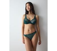Bügel-BH TRIUMPH "Amourette Sparkle W", Damen, Gr. 80, Cup G, teal grün, Spitze, Obermaterial: 54% Polyamid, 18% Elasthan, 16% Polyester, 12% Lyocell, BHs Bügel-BH, schmmernde Spitze (83494125-80) tea