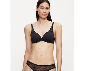 Bügel-BH TRIUMPH "Amourette Spotlight WHP X", Damen, Gr. 70, Cup D, schwarz, Microtouch, Obermaterial: 49% Polyamid, 34% Polyester, 17% Elasthan, unifarben, BHs Bügel-BH, florales Spitzen-Design, leic