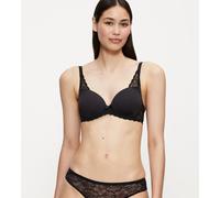 Bügel-BH TRIUMPH "Amourette Spotlight WHP X", Damen, Gr. 90, Cup B, schwarz, Microtouch, Obermaterial: 49% Polyamid, 34% Polyester, 17% Elasthan, unifarben, BHs Bügel-BH, florales Spitzen-Design, leic