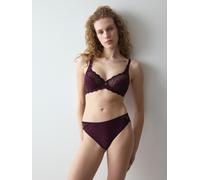 Bügel-BH TRIUMPH "Amourette W", Damen, Gr. 100, Cup E, claret, Spitze, Obermaterial: 62% Polyamid, 24% Elasthan, 8% Lyocell, 6% Polyester, BHs Bügel-BH, Stretch-Spitze (18624960-100) claret
