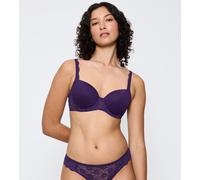 Triumph Bügel-BH Amourette, gefüttert, Stretch-Spitze, glatte Cups, Royal Lila 75D