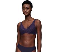 Bügel-BH TRIUMPH "Body Make-Up Illusion Lace", Damen, Gr. 70, Cup F, prussian blau, Microtouch, Obermaterial: 51% Polyamid, 35% Polyester, 14% Elasthan, BHs Bügel-BH, Stretch-Spitze (16443247-70) prus