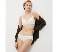 Bügel-BH TRIUMPH "Body Make-up Soft Touch P EX", Damen, Gr. 85, Cup D, weiß (vanille), Microtouch, Obermaterial: 53% Polyamid, 27% Elasthan, 20% Polyester, Basic, BHs Bügel-BH, atmungsaktiv und feucht