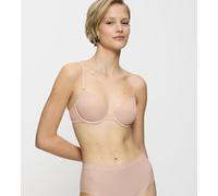 Bügel-BH TRIUMPH "Body Make-Up WHP", Damen, Gr. 70, Cup C, beige (smooth natur), Microtouch, Obermaterial: 62% Polyester, 23% Polyamid, 15% Elasthan, unifarben, Basic, BHs Bügel-BH, atmungsaktives und
