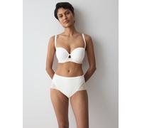 Bügel-BH TRIUMPH "Comfort Contour WDP", Damen, Gr. 75, Cup E, weiß (silk weiß), Microtouch, Obermaterial: 41% Polyamid, 34% Polyester, 25% Elasthan, BHs Bügel-BH, Comfort Wire (79451656-75) silk weiß