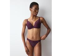 Bügel-BH TRIUMPH "Comfort Glam WP", Damen, Gr. 70, Cup E, lila (claret), Spitze, Obermaterial: 54% Polyamid, 34% Polyester, 12% Elasthan, BHs Bügel-BH, Comfort Wire (37363052-70) claret