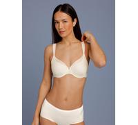 Minimizer-BH TRIUMPH "Body Make-Up Illusion Curve", Damen, Gr. 75, Cup F, ecru weiß, Microtouch, Obermaterial: 81% Polyamid, 19% Elasthan, Basic, BHs Minimizer-BH, verkleinert die Brust optisch, breit