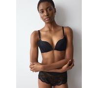 Bügel-BH TRIUMPH "Love in Lace WHU", Damen, Gr. 85, Cup D, schwarz, Spitze, Obermaterial: 47% Polyamid, 33% Polyester, 20% Elasthan, BHs Bügel-BH, Stretch-Spitze (20788544-85) schwarz