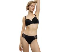Bügel-BH TRIUMPH "Modern Finesse WP", Damen, Gr. 85, Cup F, schwarz, Microtouch, Obermaterial: 69% Polyester, 16% Polyamid, 15% Elasthan, BHs Bügel-BH, mit Spitzendetails, leicht gepolsterte Cups, ver