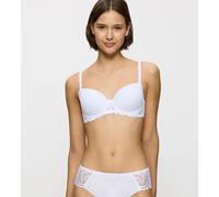 Bügel-BH TRIUMPH "Modern Finesse WP", Damen, Gr. 85, Cup F, weiß, Microtouch, Obermaterial: 69% Polyester, 16% Polyamid, 15% Elasthan, BHs Bügel-BH, mit Spitzendetails, leicht gepolsterte Cups, verste