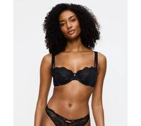 Bügel-BH TRIUMPH "Palina Moonlight Kiss", Damen, Gr. 70, Cup B, schwarz, Spitze, Obermaterial: 87% Polyamid, 11% Elasthan, 2% Polyester, BHs Bügel-BH, Triumph x Palina Rojinski, mit Spitze und Glitzer