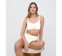 Bügel-BH TRIUMPH "Shape Smart P", Damen, Gr. 2, N-Gr, ecru weiß, Microtouch, Obermaterial: 51% Polyamid, 25% Polyester, 24% Elasthan, BHs Bügel-BH, glättend und schmeichelnd (49678255-2) ecru weiß