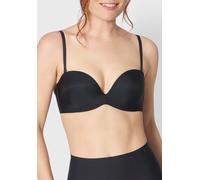 Bügel-BH TRIUMPH "Stepy Soft", Damen, Gr. 70, Cup C, schwarz, Microtouch, Obermaterial: 56% Polyamid, 21% Polyester, 12% Elasthan, 11% Baumwolle, unifarben, BHs Bügel-BH, weich gepolsterte Cups - hera